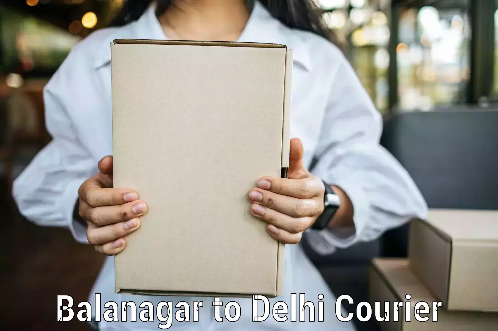 Quick parcel dispatch Balanagar to NIT Delhi