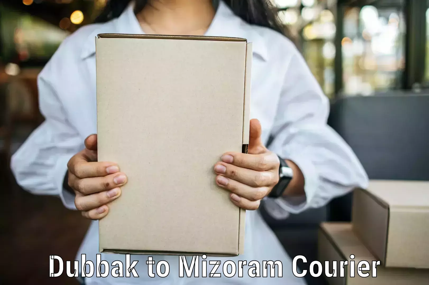 Versatile courier options Dubbak to Aizawl