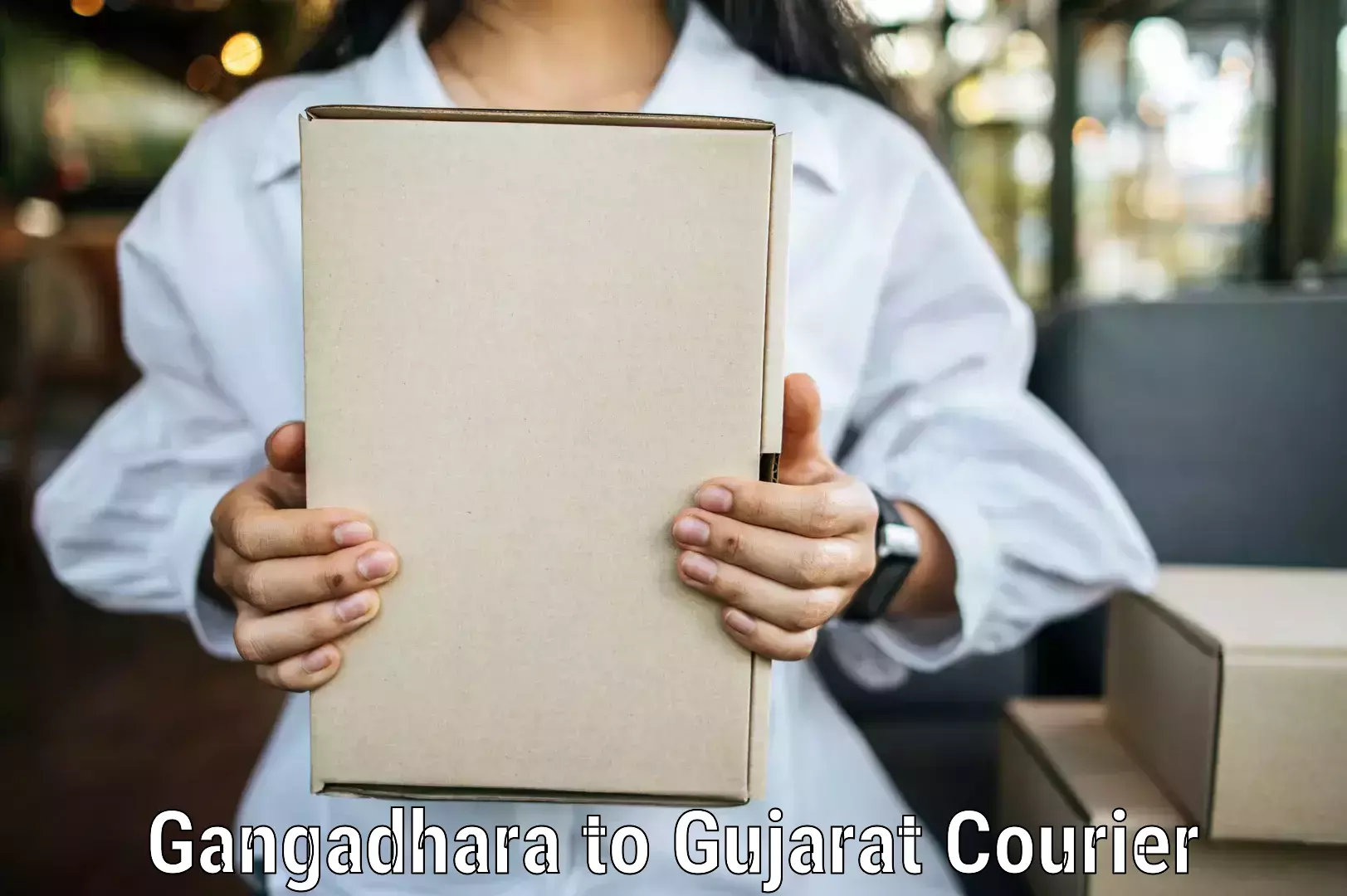 Quick courier services Gangadhara to Gandhinagar