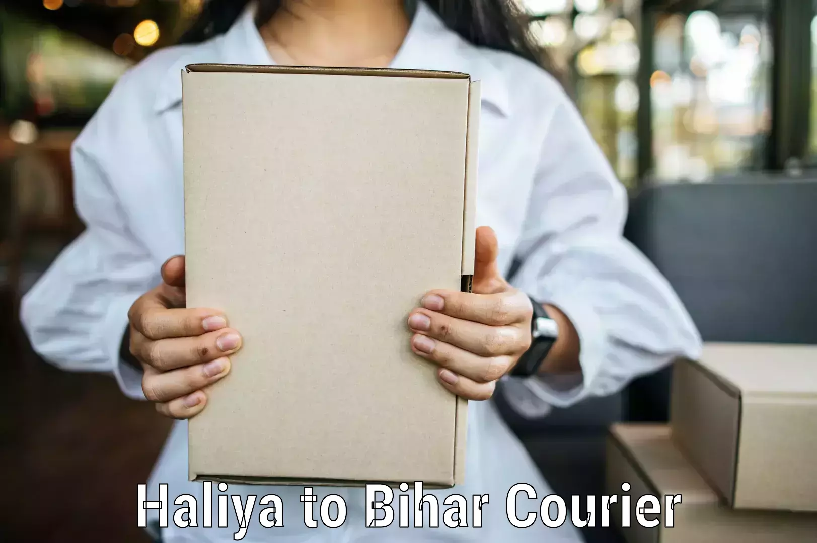 Expedited parcel delivery Haliya to Begusarai