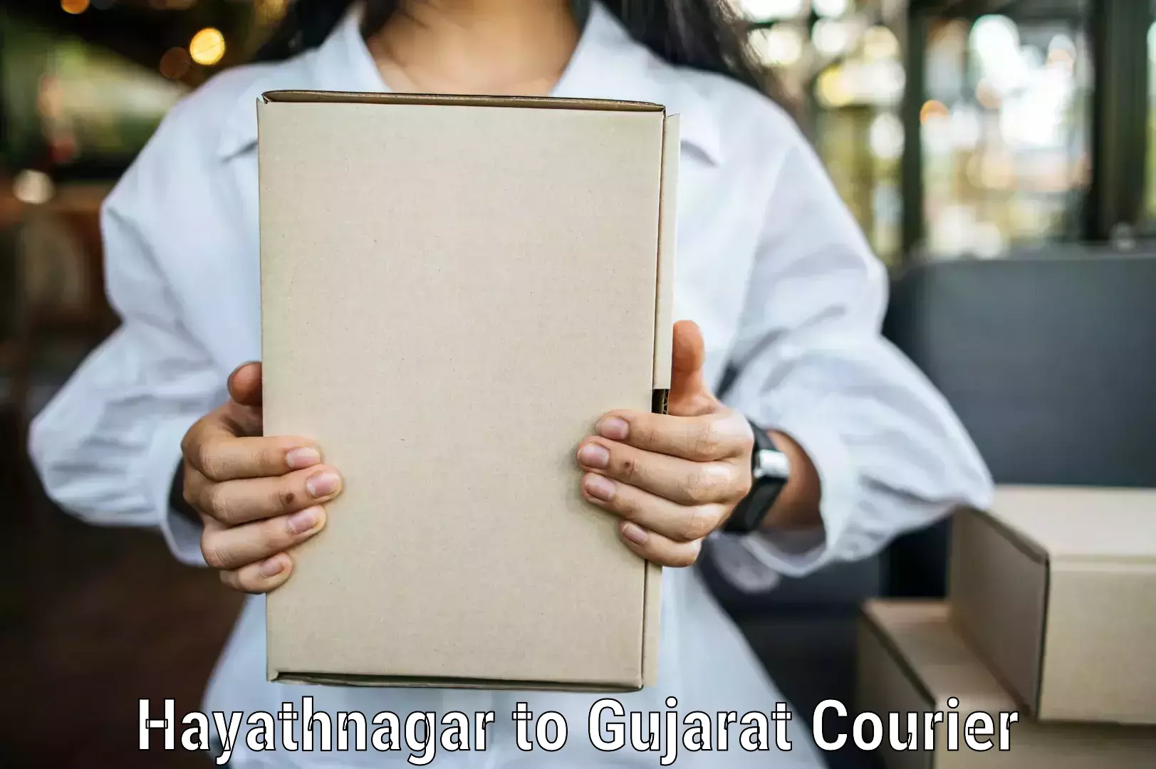 Weekend courier service Hayathnagar to Bhavnagar
