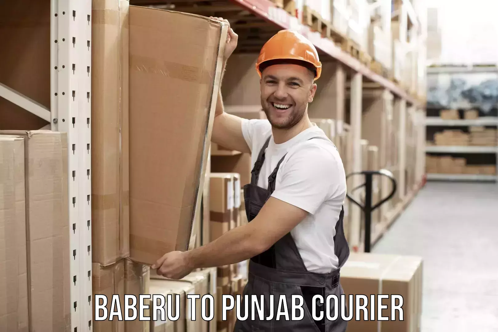 Affordable household movers Baberu to Thapar Institute of Engineering and Technology Patiala