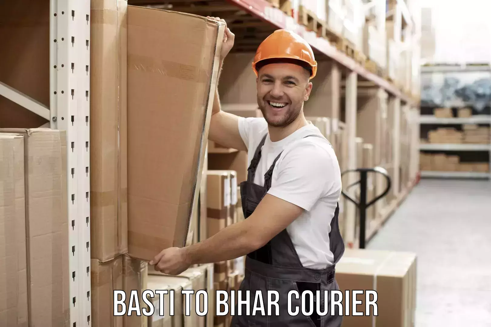 Professional home movers Basti to Barhiya