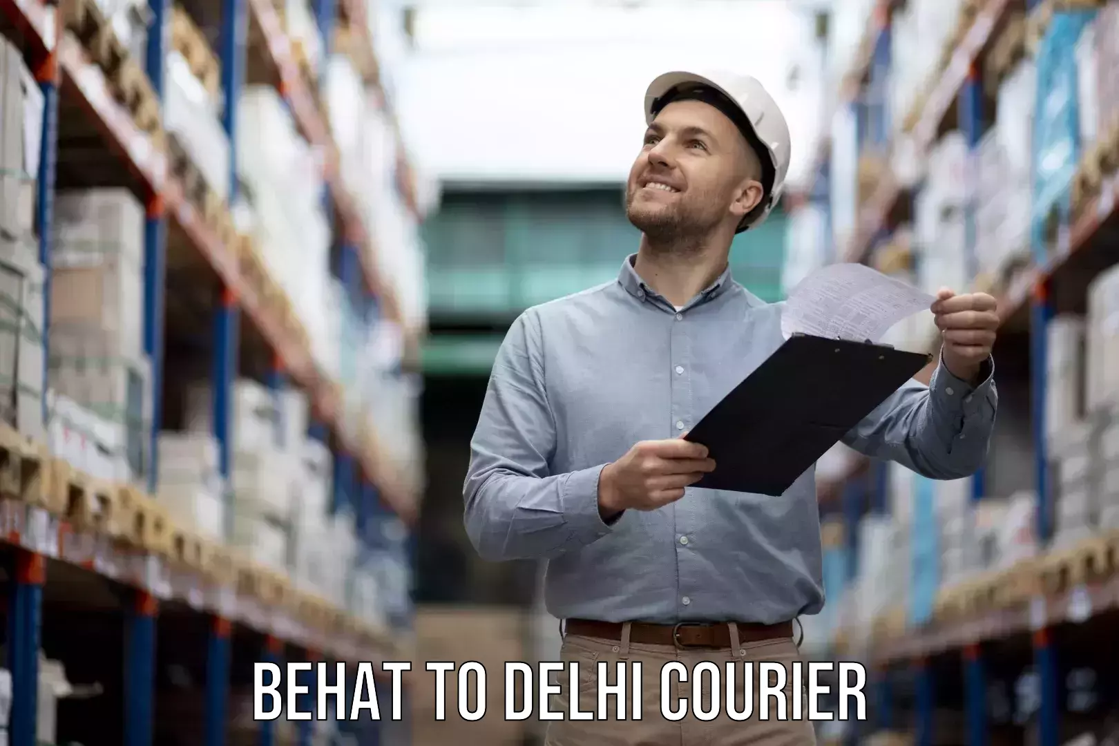 Home goods moving company Behat to Delhi