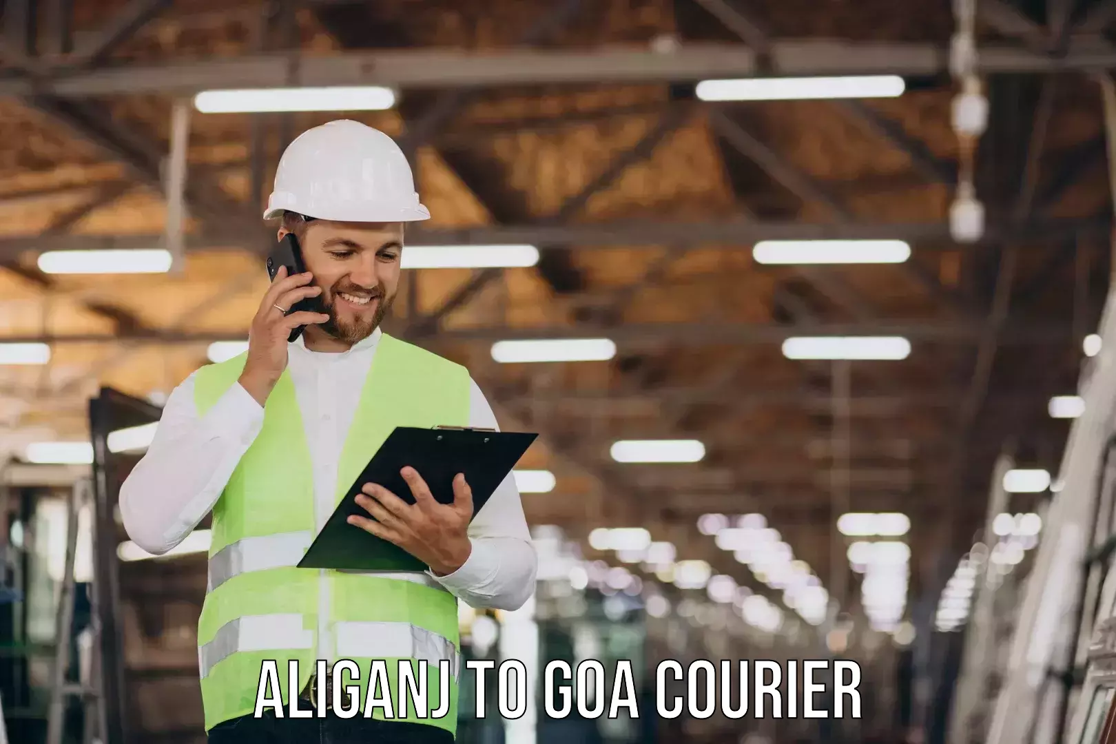 Online household goods transport Aliganj to Goa University
