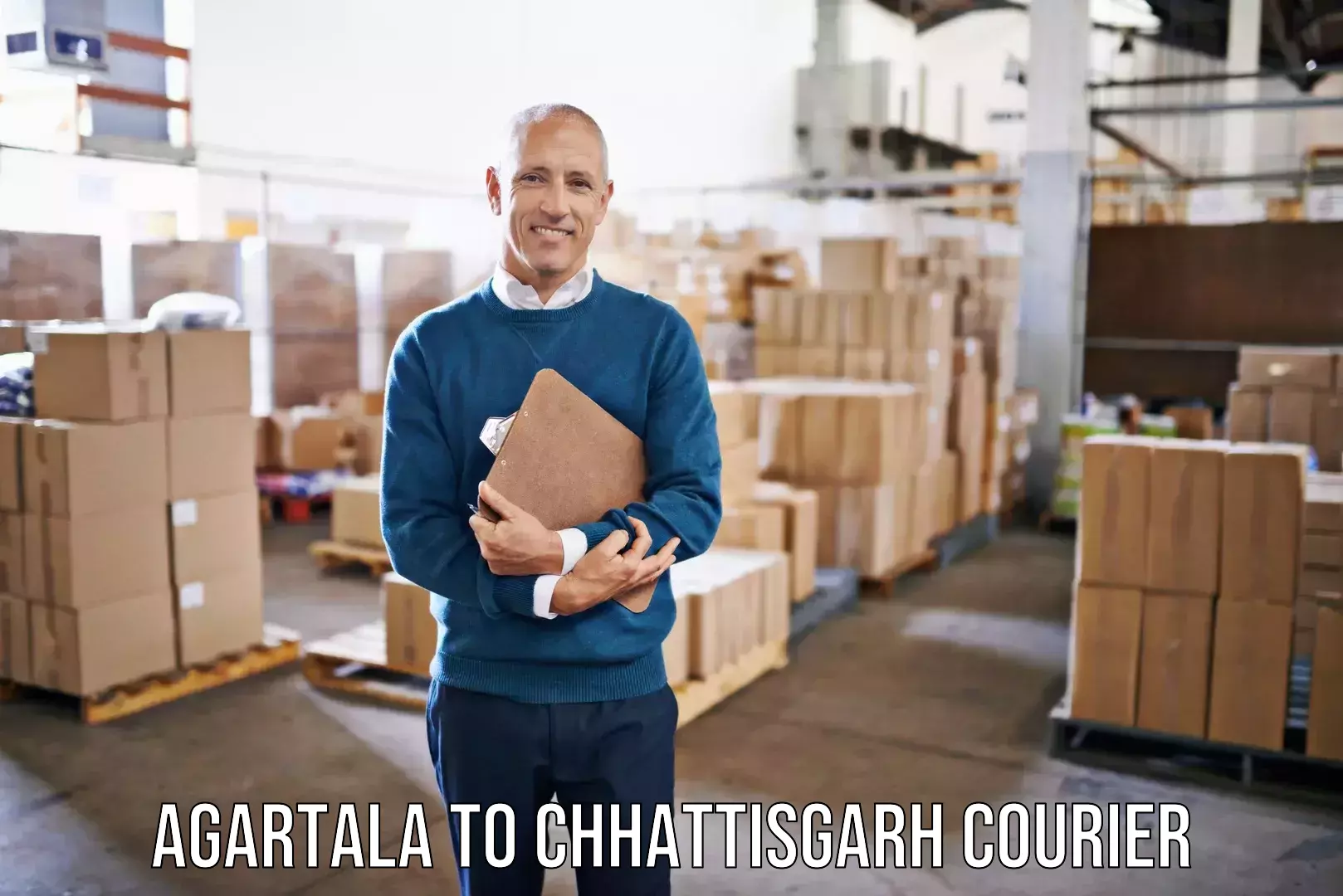 Expert packing and moving Agartala to Chhattisgarh