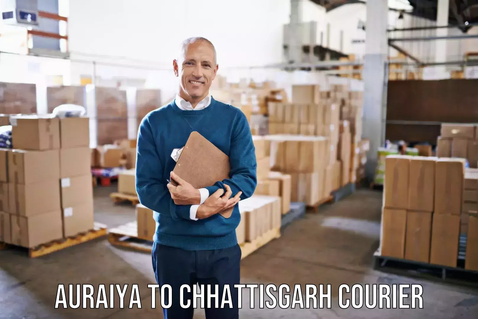 Expert goods movers Auraiya to Chhattisgarh