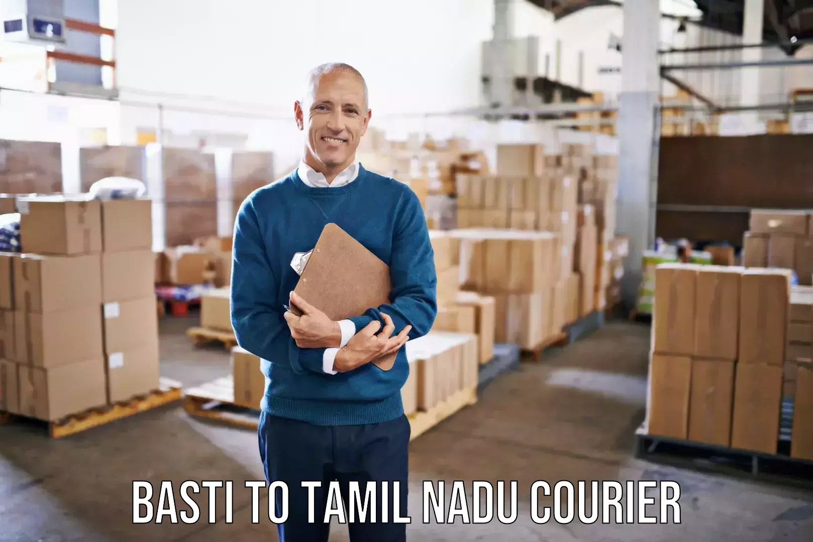 Quality moving and storage Basti to Tamil Nadu
