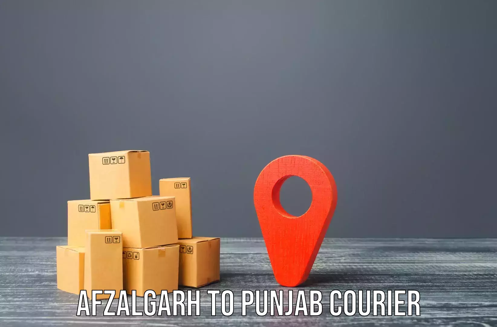 Door-to-door relocation services Afzalgarh to Jhunir
