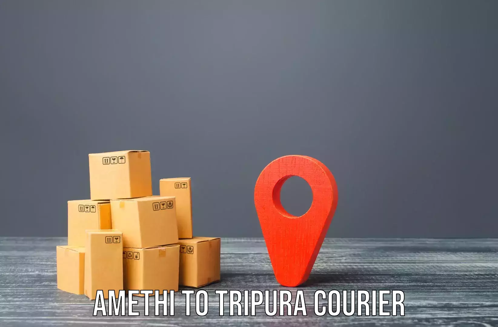 Efficient furniture transport Amethi to Manughat