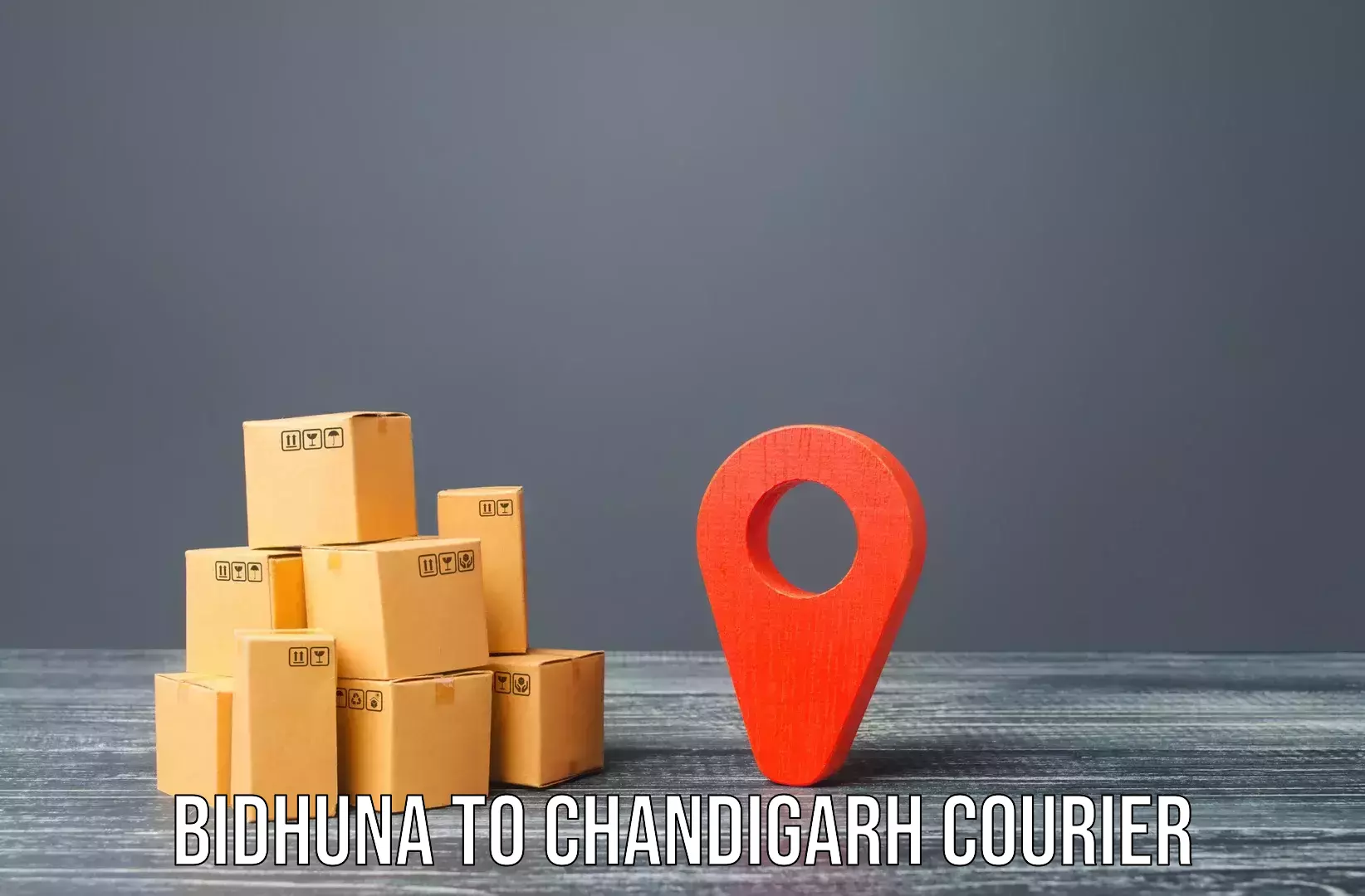 Home goods moving company Bidhuna to Chandigarh