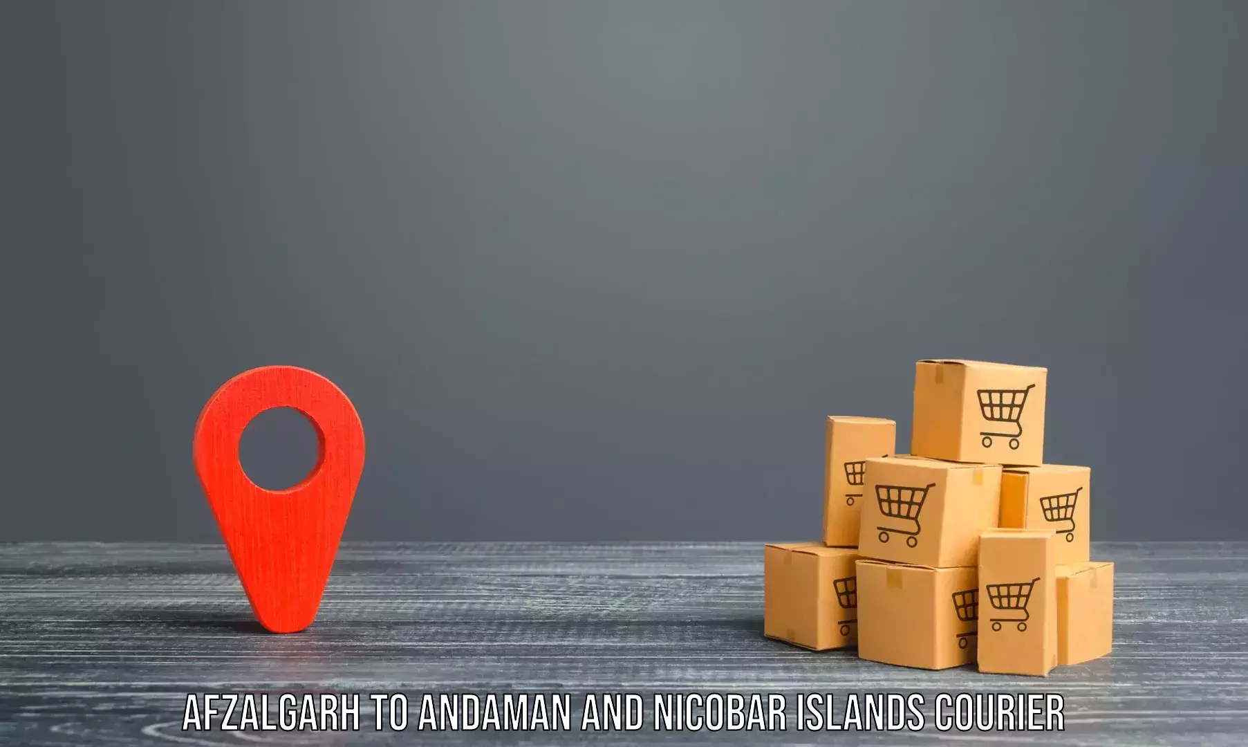 Household goods transport service Afzalgarh to Andaman and Nicobar Islands