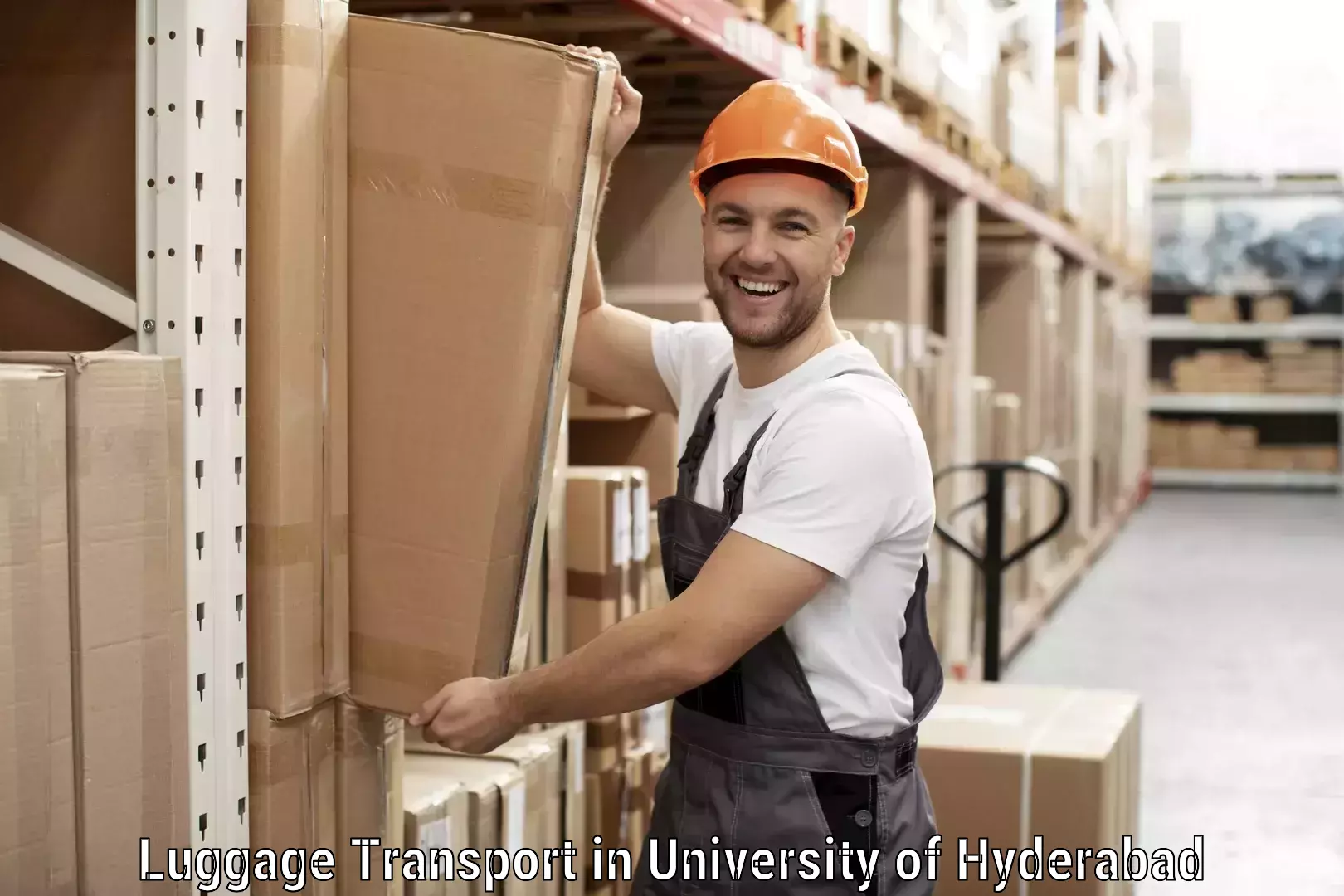 Timely baggage transport in University of Hyderabad