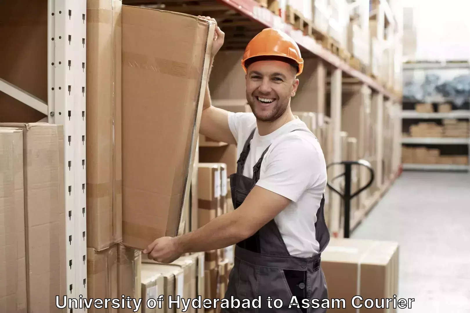 Luggage shipment processing University of Hyderabad to Tezpur University