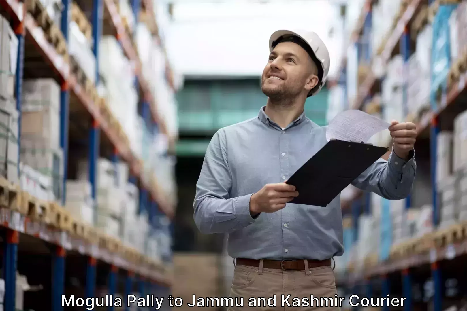 Affordable luggage courier Mogulla Pally to University of Jammu