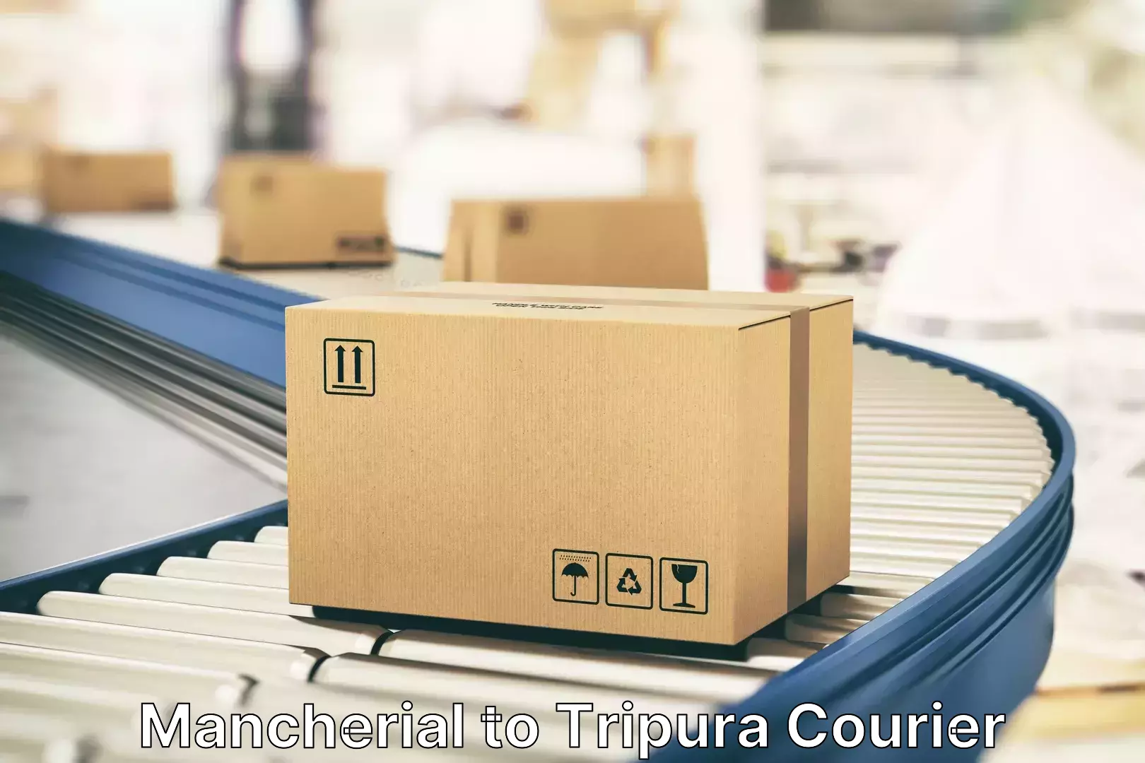 Short distance baggage courier in Mancherial to Teliamura