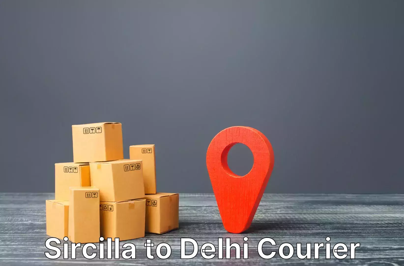 Electronic items luggage shipping Sircilla to East Delhi