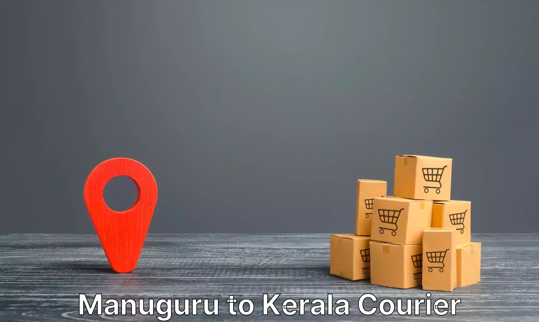 Luggage delivery logistics in Manuguru to IIIT Kottayam