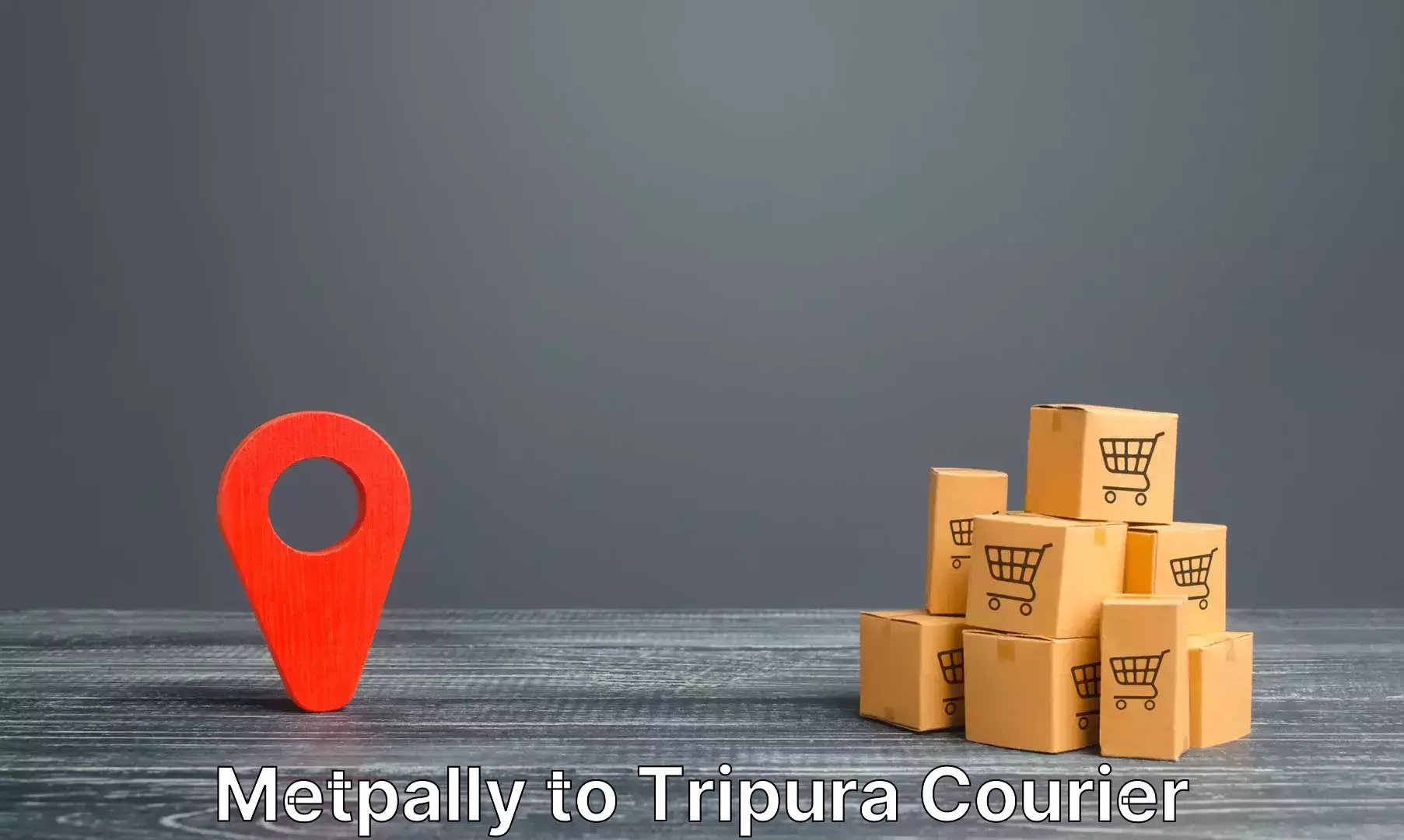 Comprehensive baggage courier Metpally to Agartala