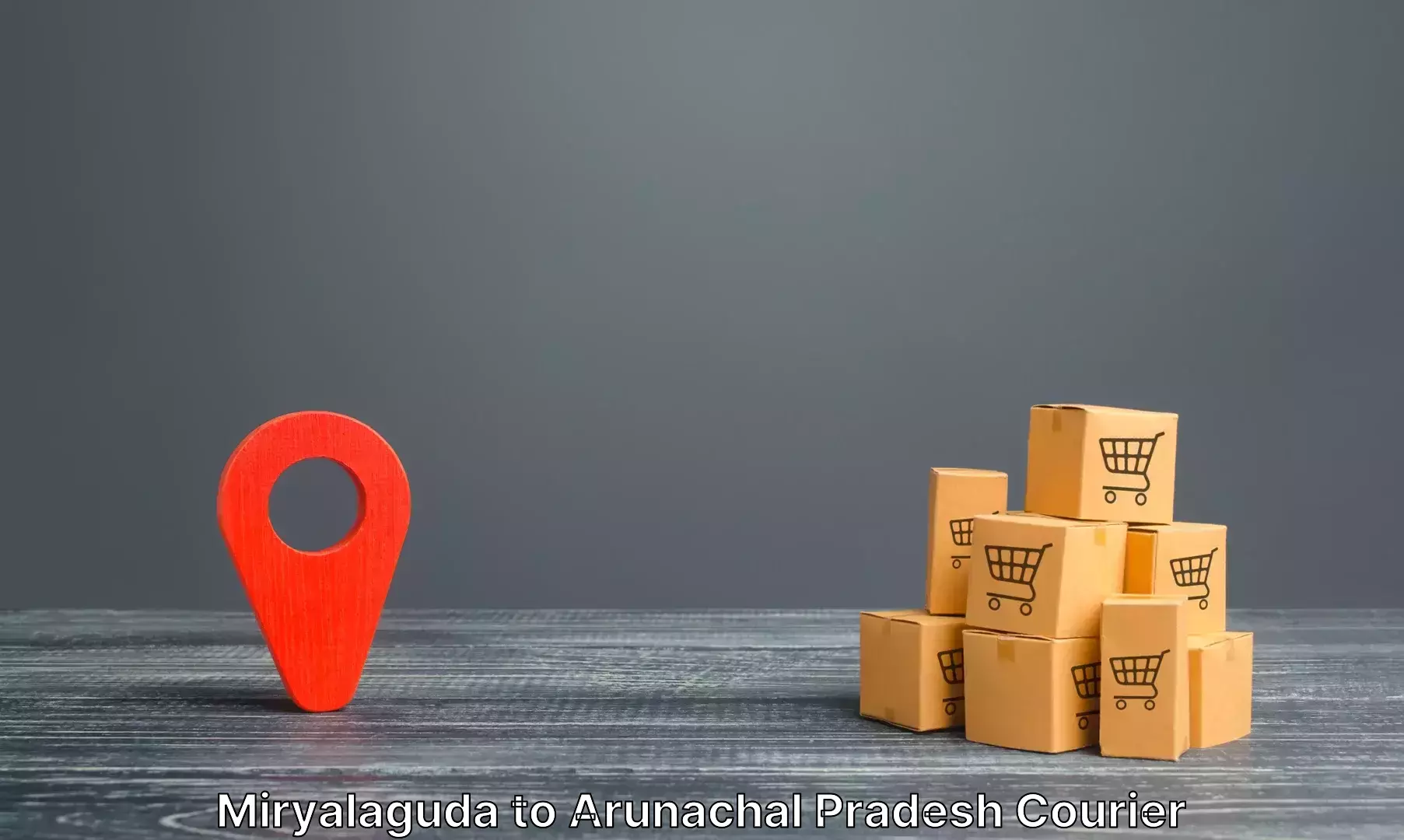 Affordable luggage courier Miryalaguda to Kharsang