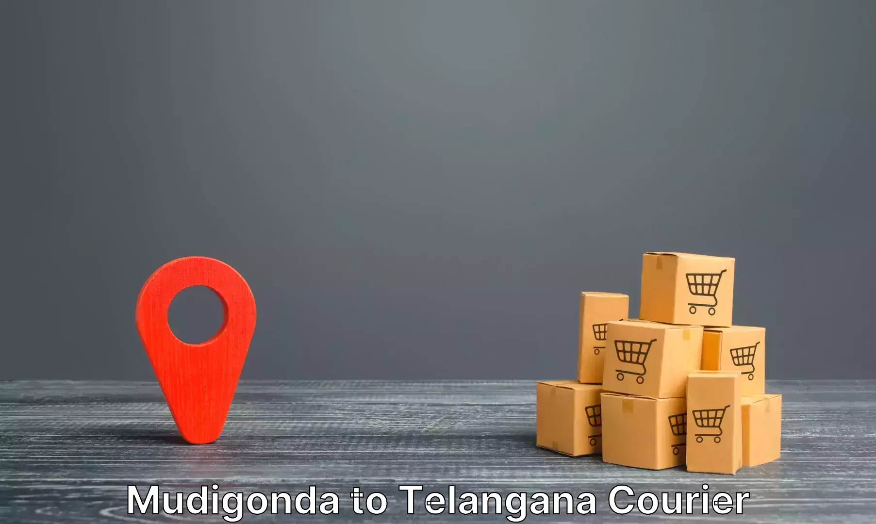 Luggage courier rates calculator Mudigonda to Yerrupalem