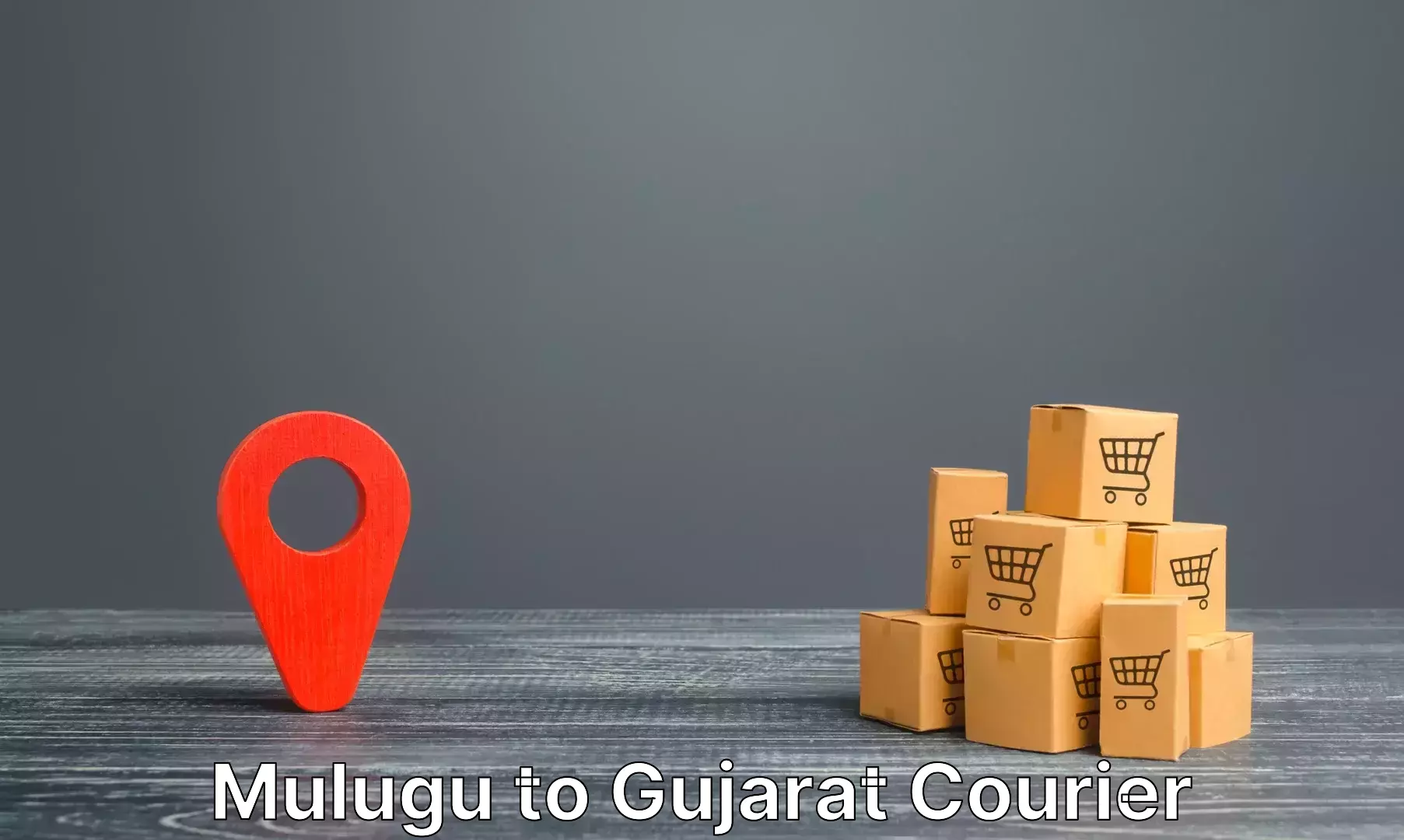 Scheduled baggage courier Mulugu to Chhota Udaipur