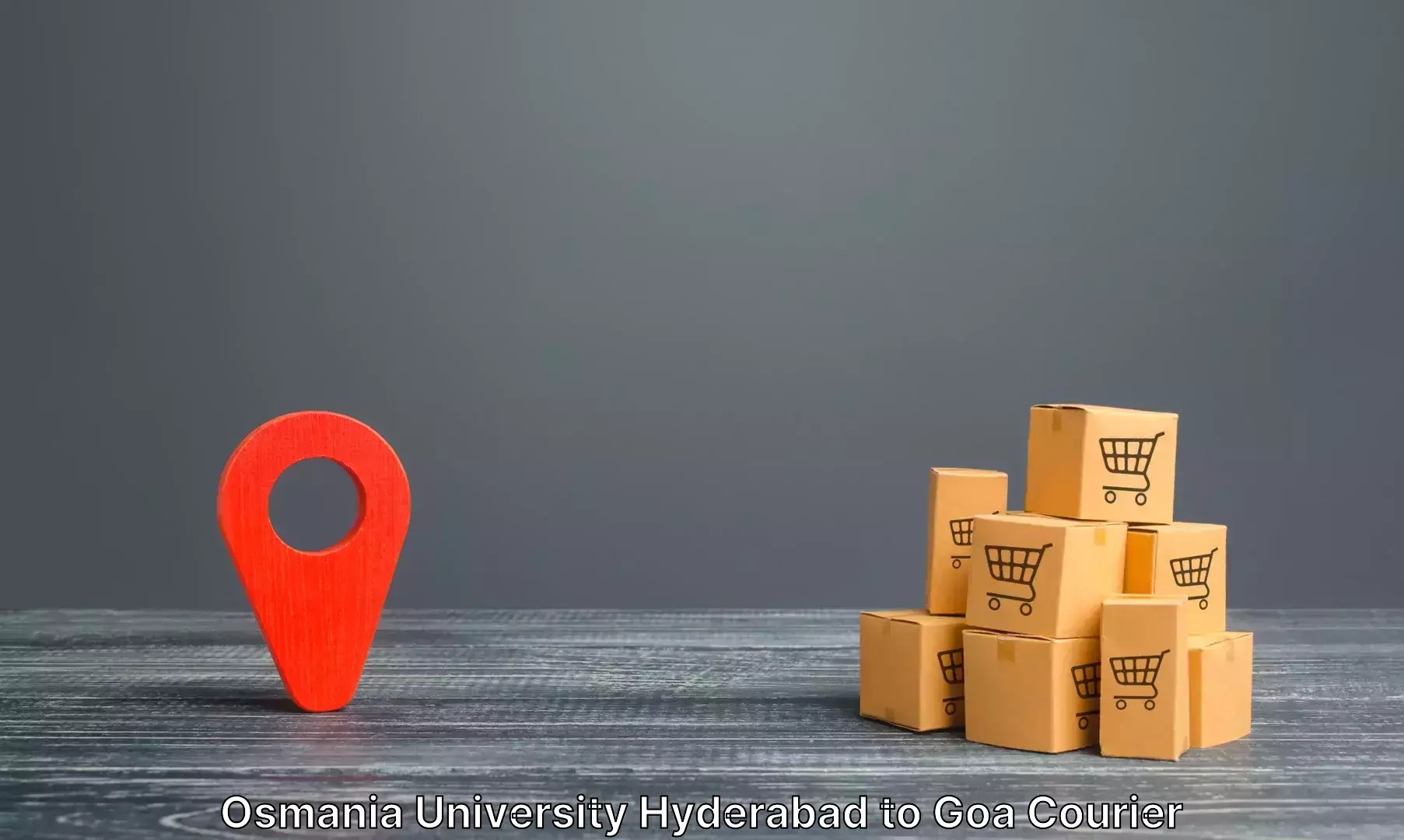 Luggage shipment tracking Osmania University Hyderabad to Goa