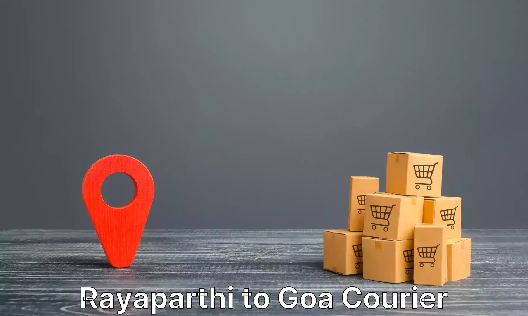 Luggage delivery network Rayaparthi to IIT Goa