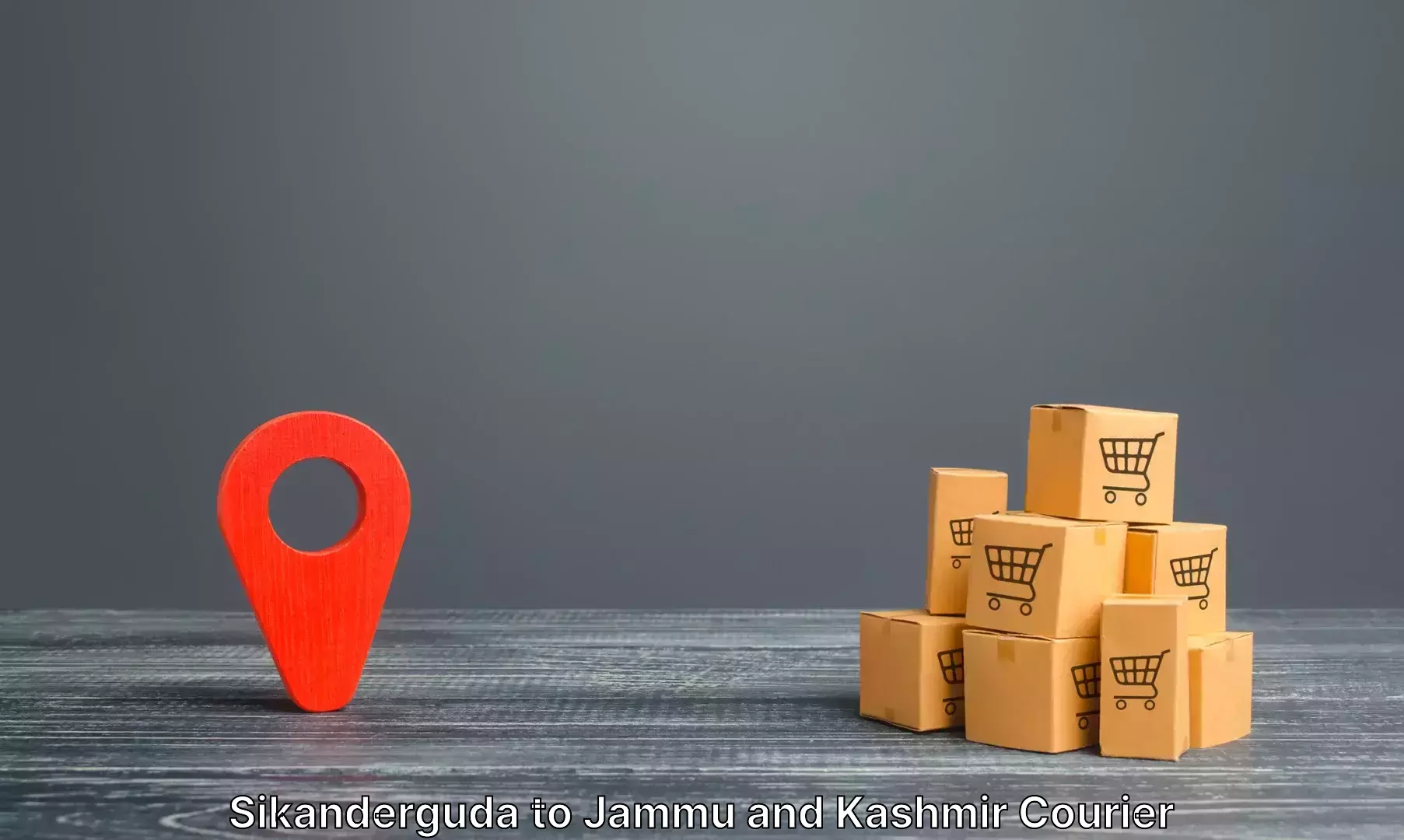 Luggage shipping solutions Sikanderguda to IIT Jammu