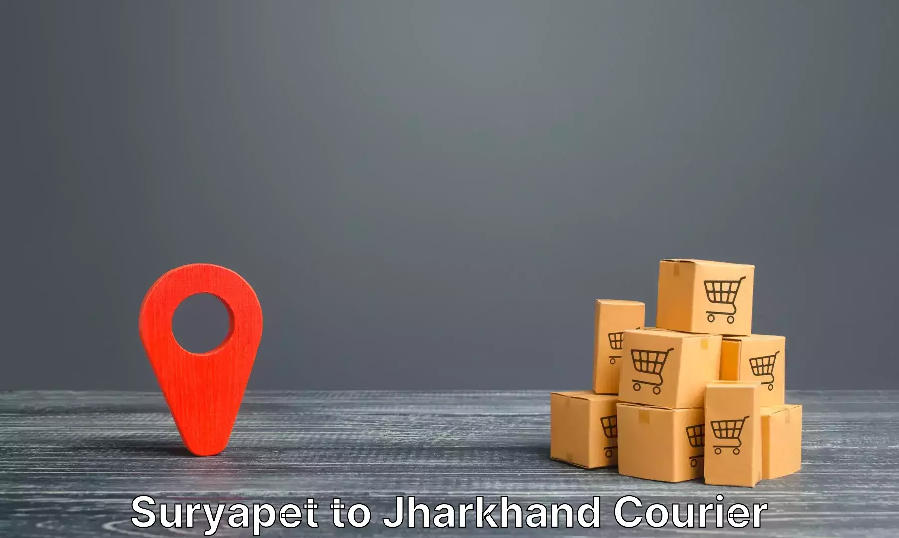 Baggage courier logistics Suryapet to Bishrampur Palamu