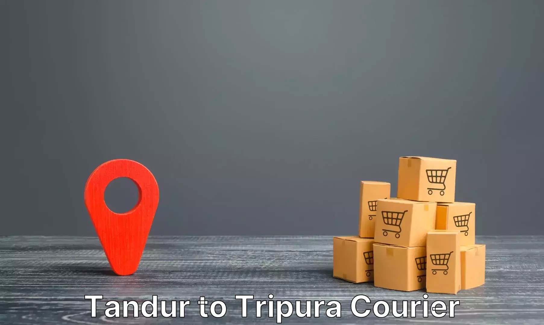 Luggage delivery estimate Tandur to NIT Agartala