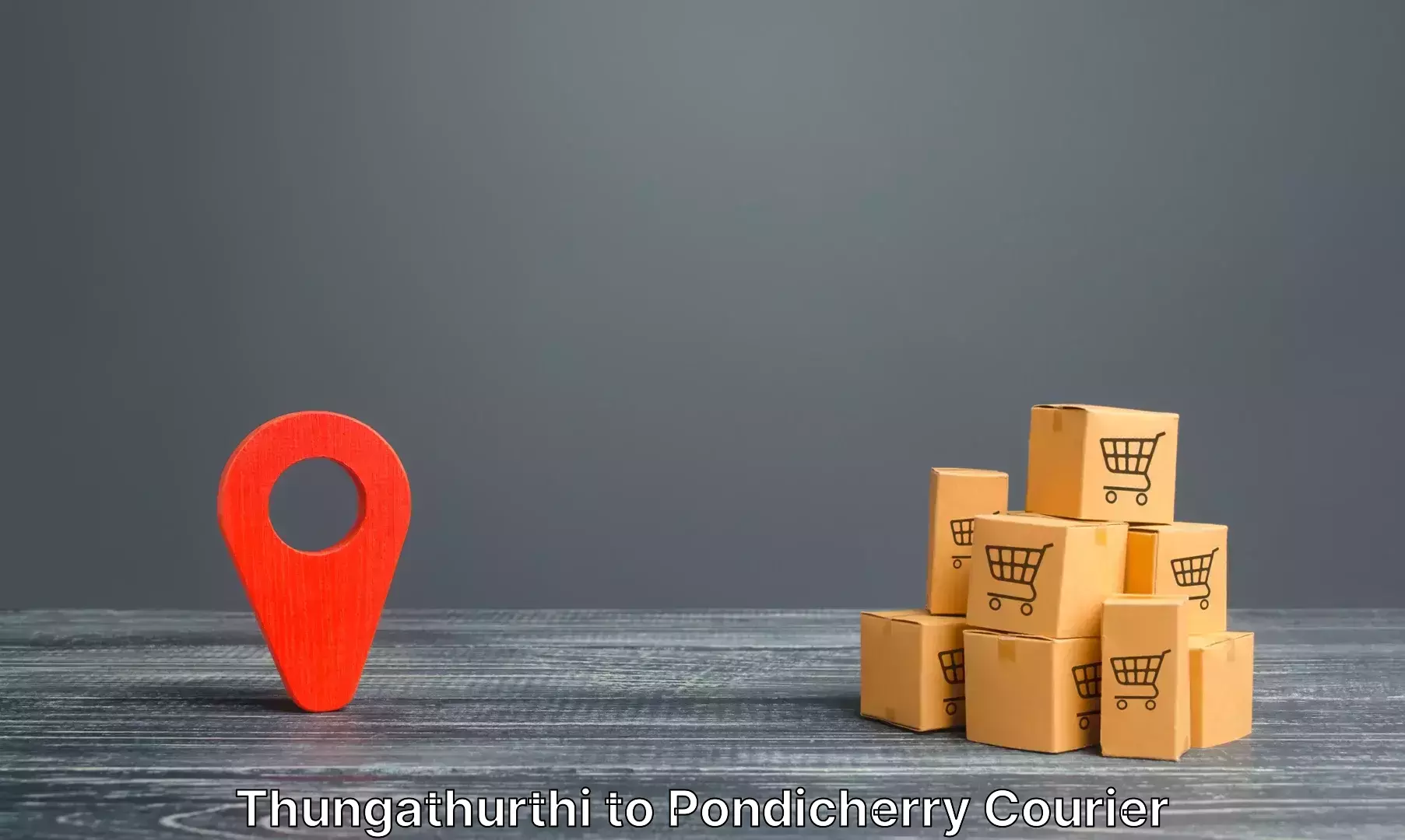 Luggage delivery logistics in Thungathurthi to Pondicherry University