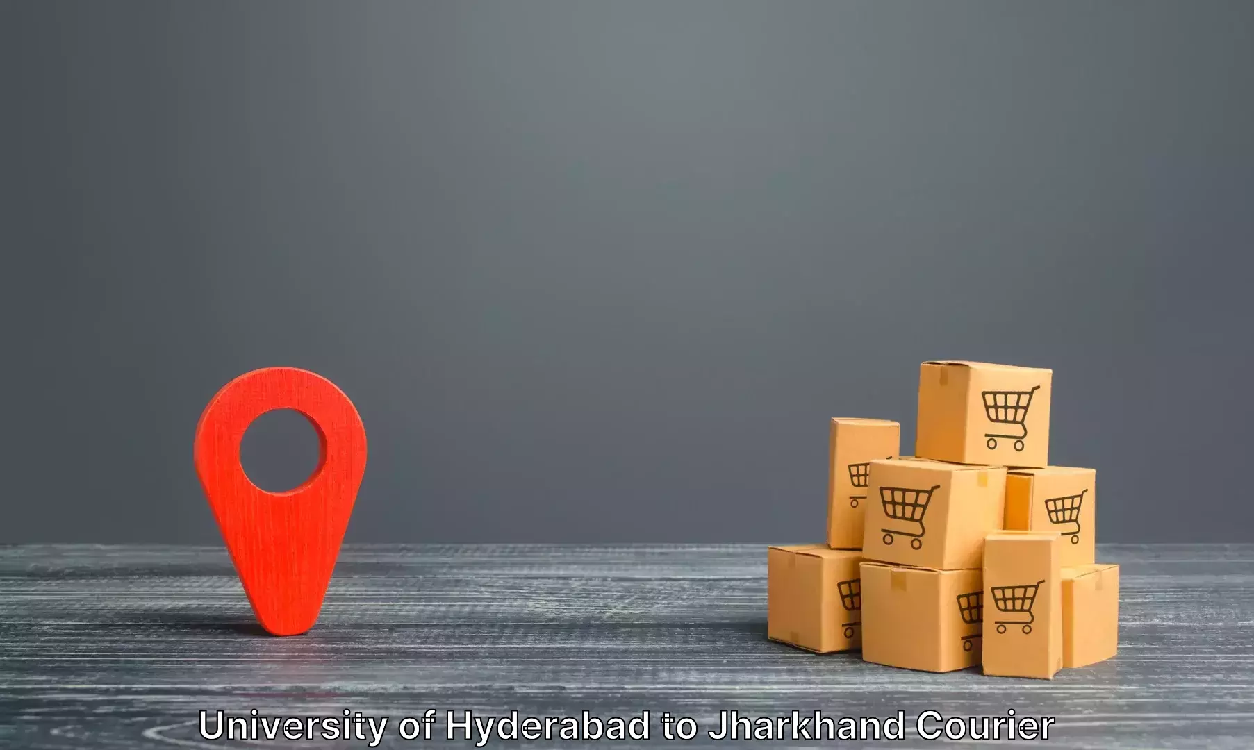 Baggage delivery scheduling in University of Hyderabad to Chandil