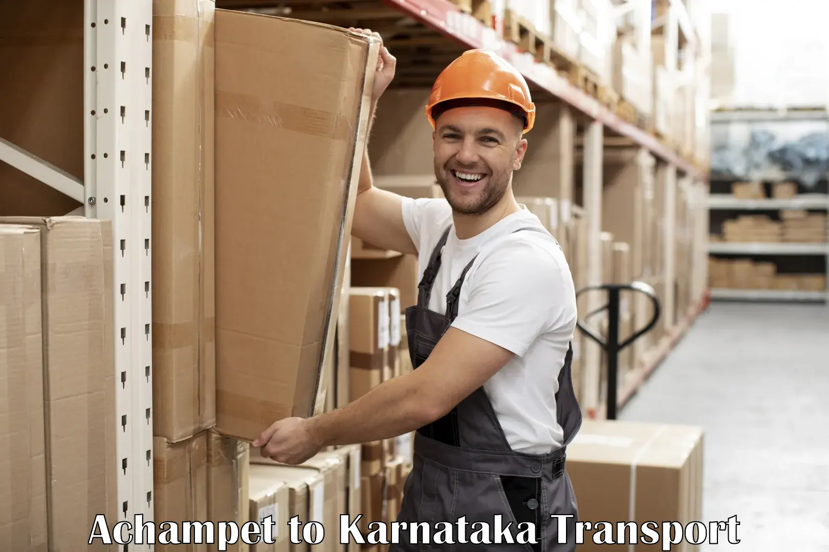 Truck transport companies in India Achampet to Toranagallu