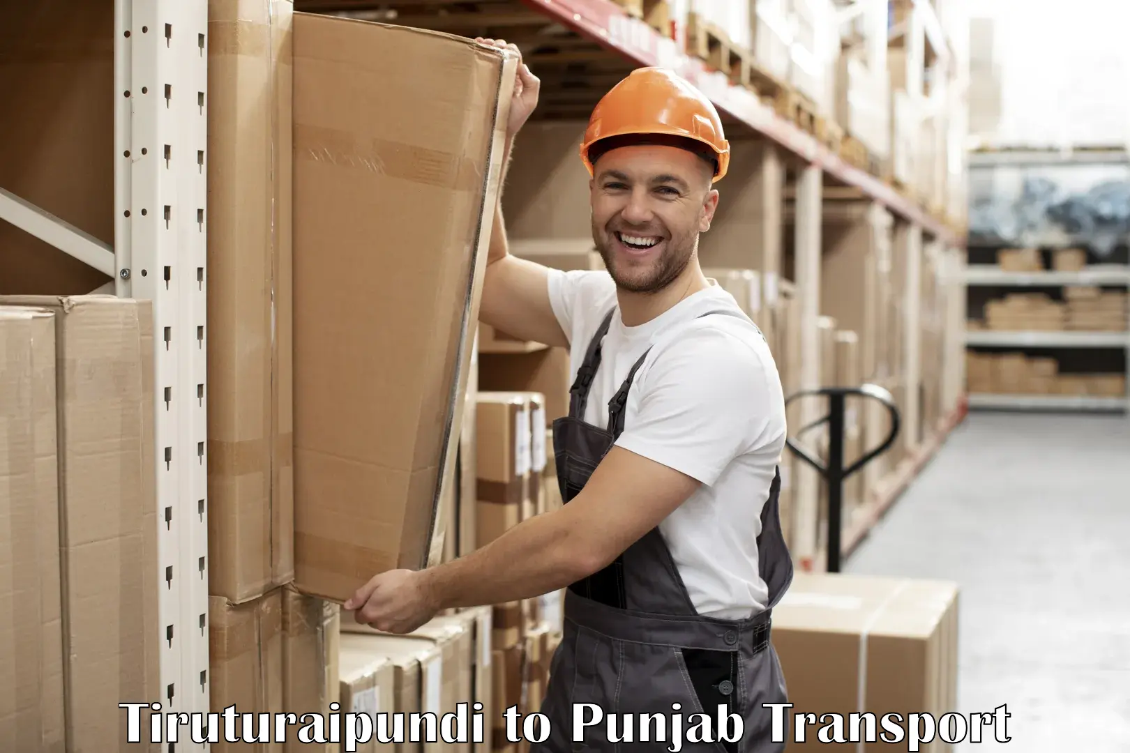 Part load transport service in India Tiruturaipundi to Ludhiana