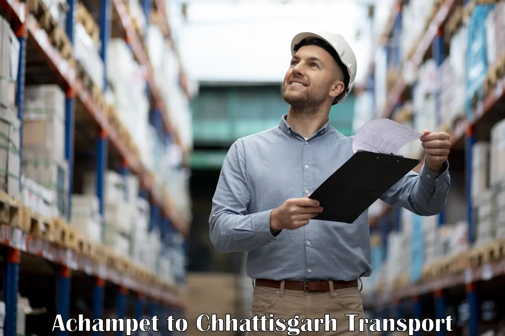 Cargo transport services Achampet to Balrampur Ramanujganj