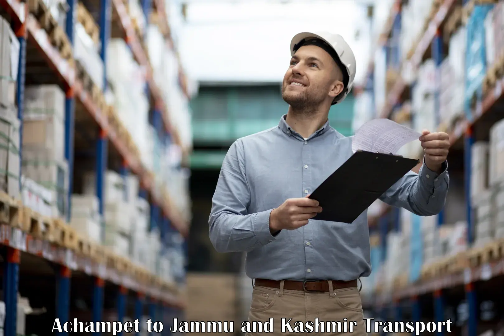 Package delivery services Achampet to Kupwara