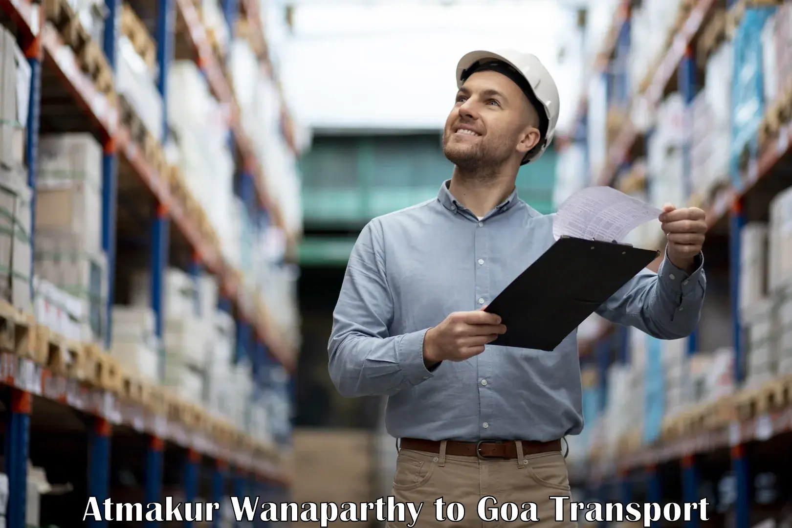 Parcel transport services Atmakur Wanaparthy to IIT Goa