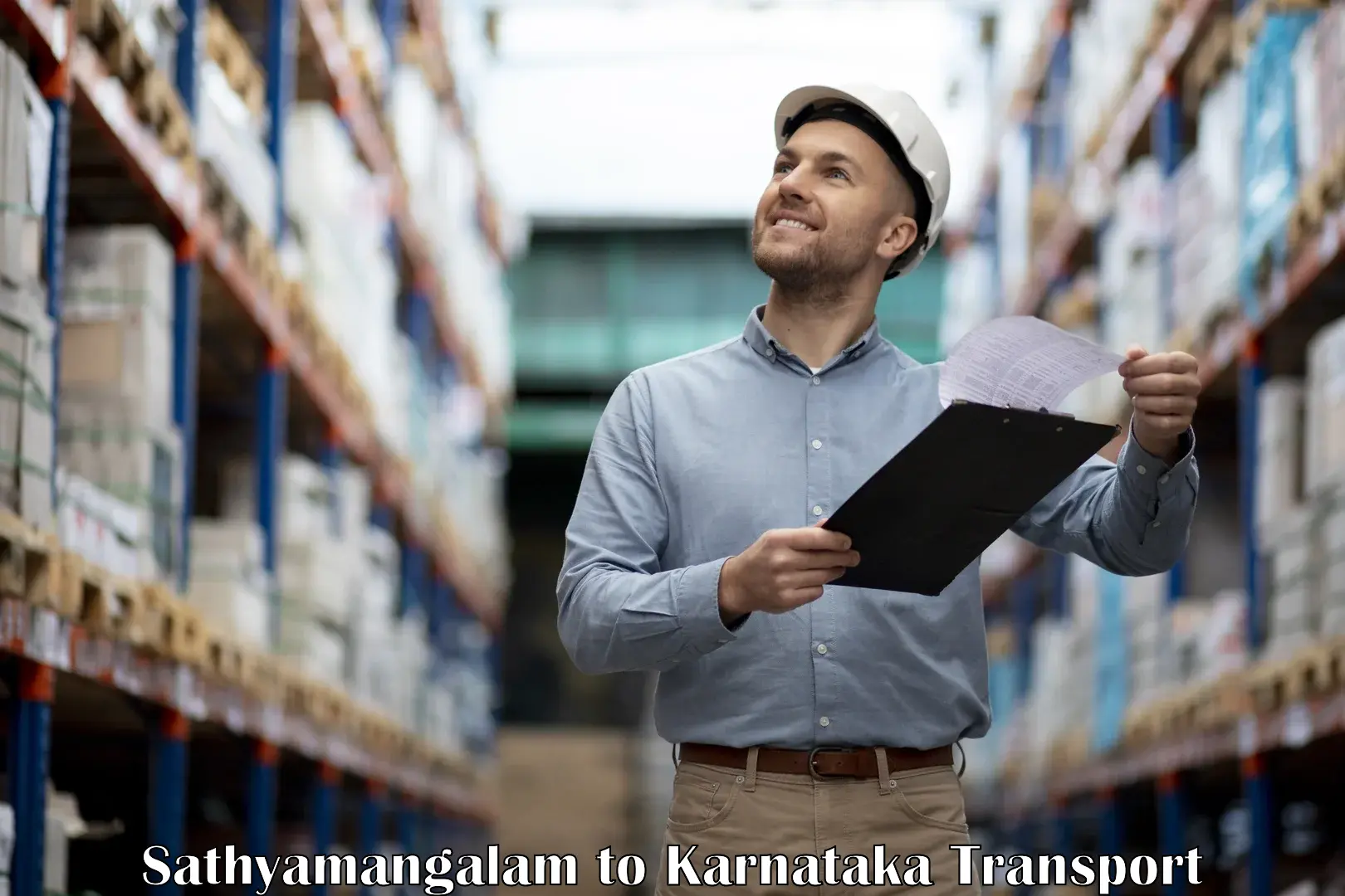 India truck logistics services Sathyamangalam to Mangalore University Mangalagangotri