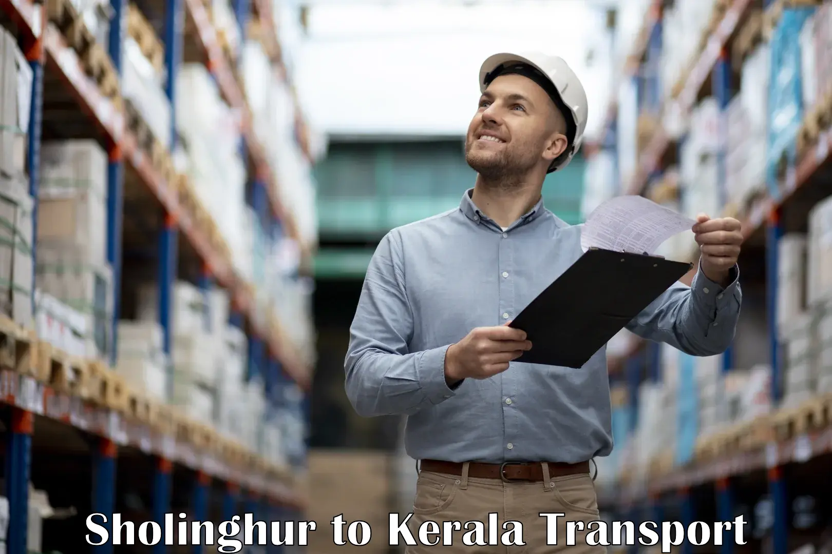 Nearest transport service Sholinghur to Kerala