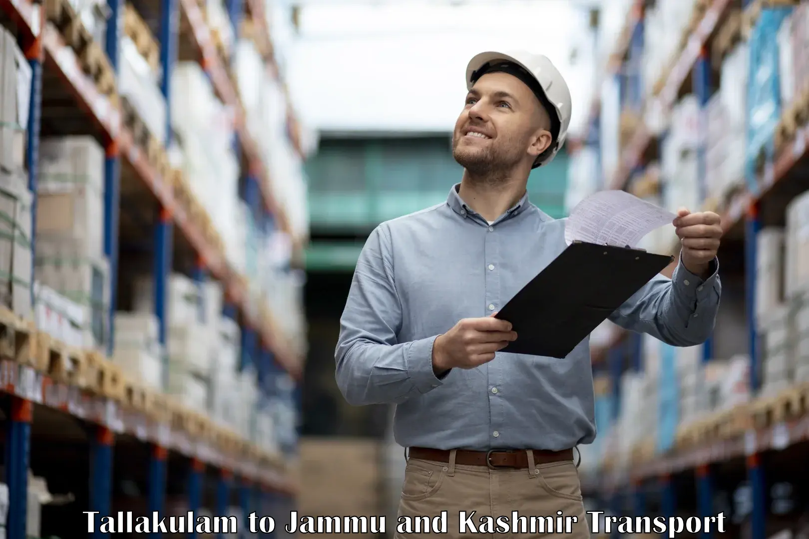 Daily parcel service transport Tallakulam to University of Kashmir Srinagar