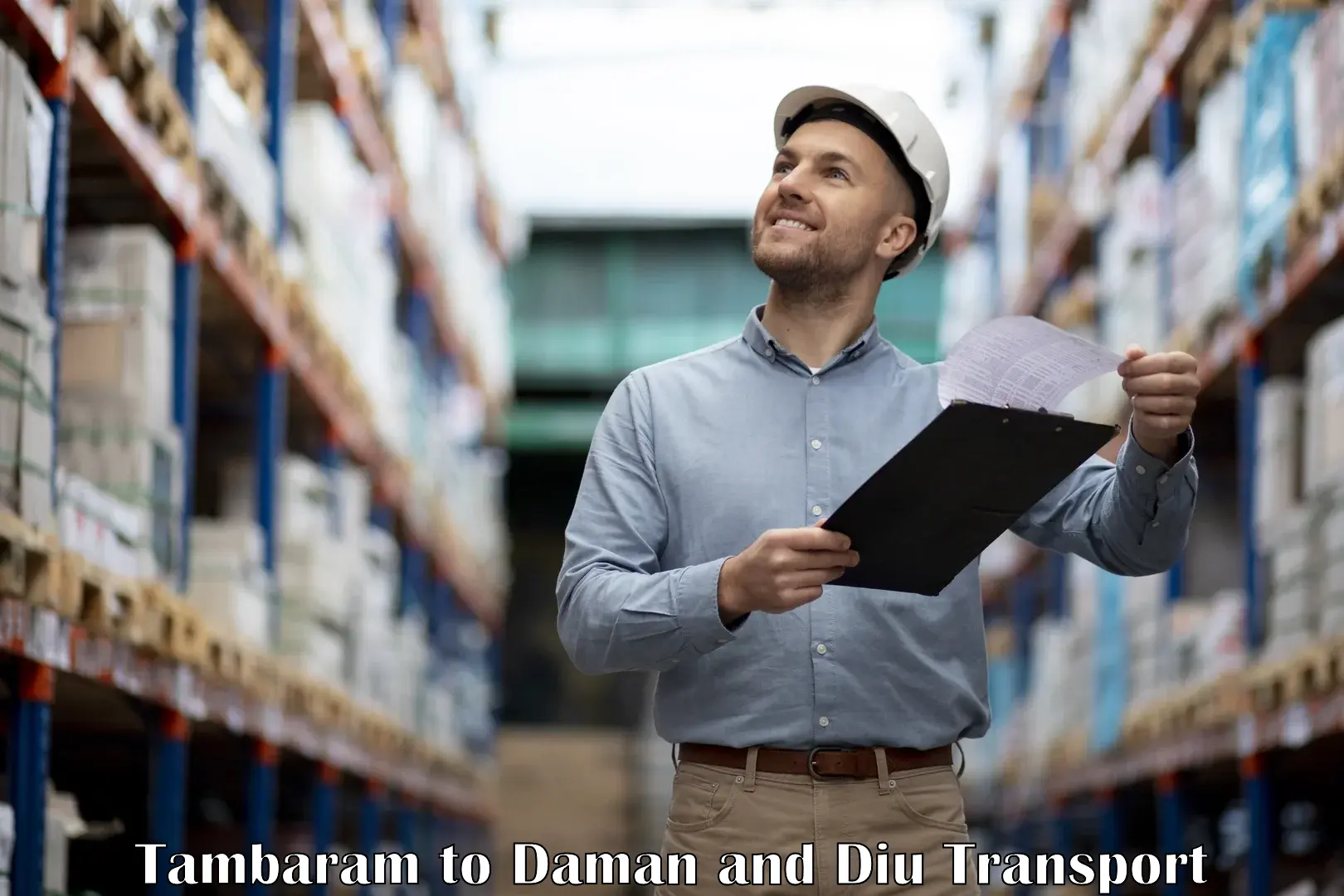 Online transport booking Tambaram to Daman and Diu