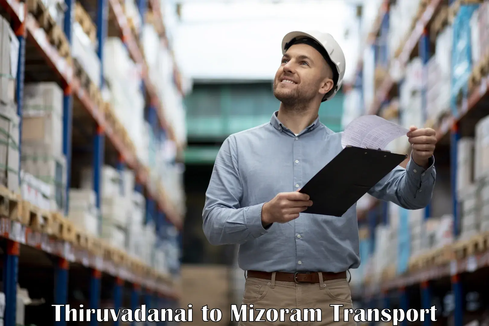 Parcel transport services Thiruvadanai to Mizoram