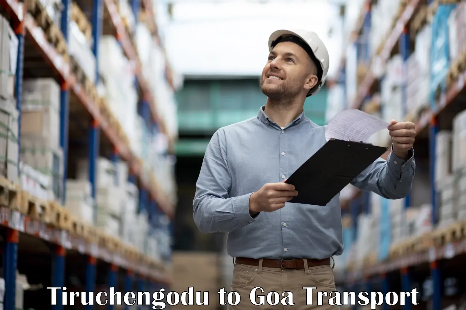 Package delivery services Tiruchengodu to Panjim