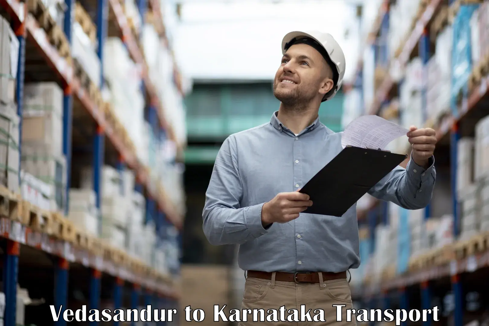 Part load transport service in India Vedasandur to Ranebennur