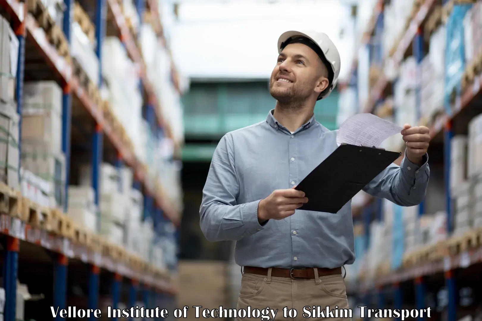 Shipping services in Vellore Institute of Technology to South Sikkim