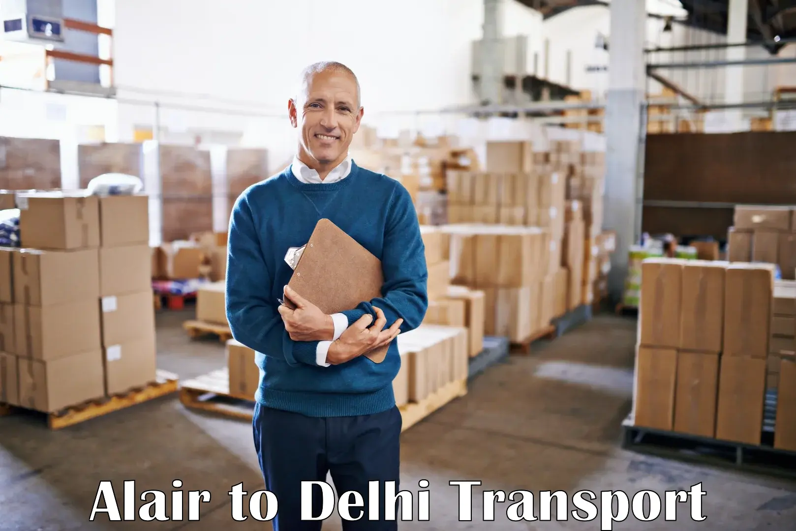 Cycle transportation service Alair to Delhi