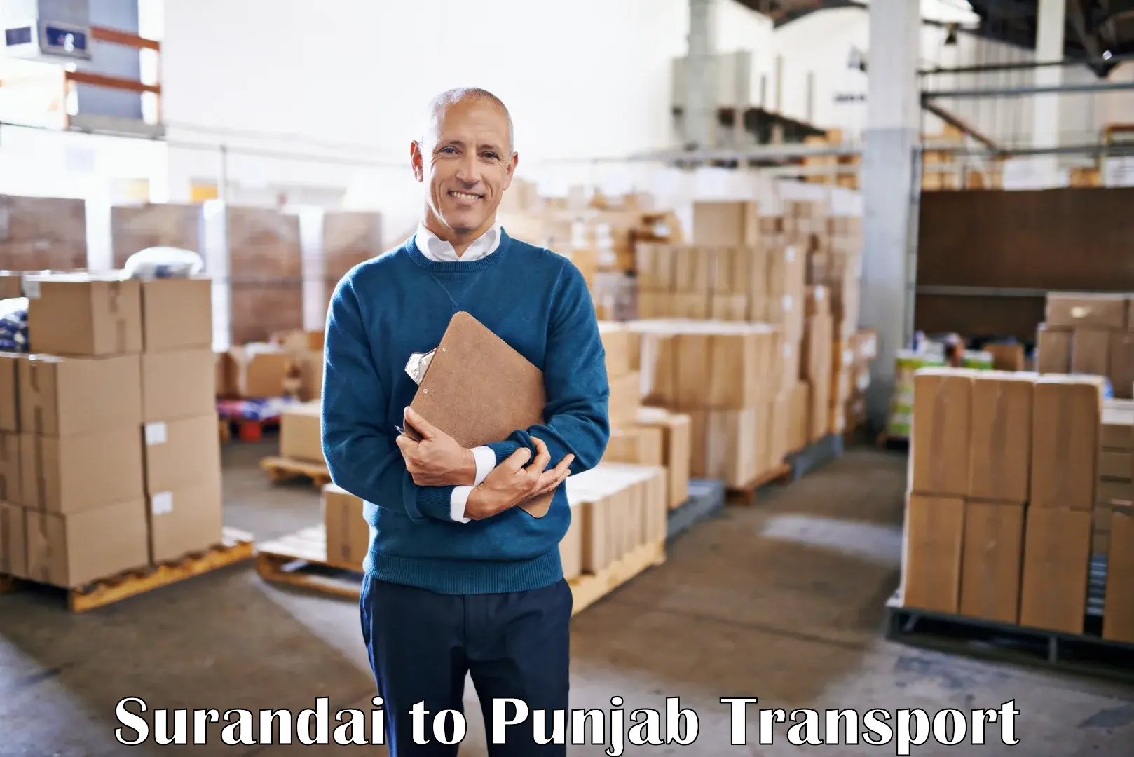 Transport in sharing Surandai to Patiala