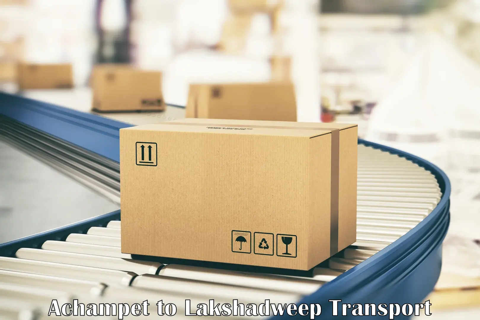Container transportation services Achampet to Lakshadweep