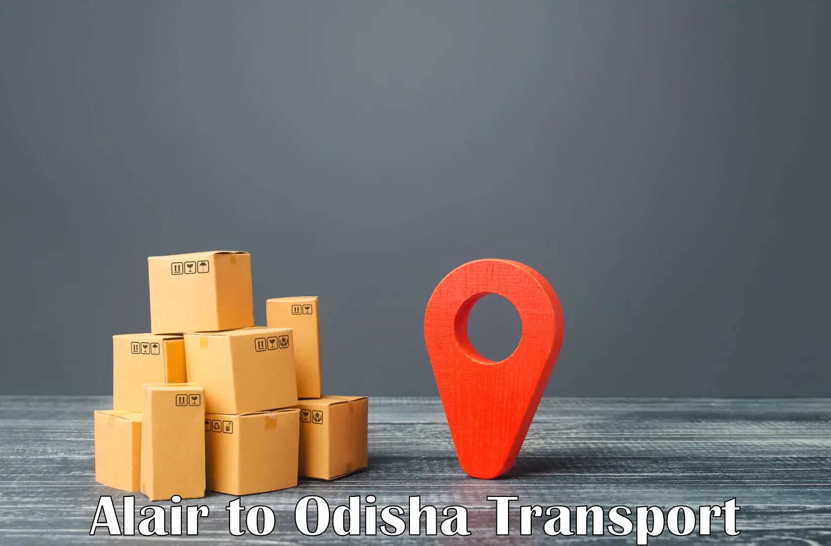 Two wheeler parcel service Alair to Odisha